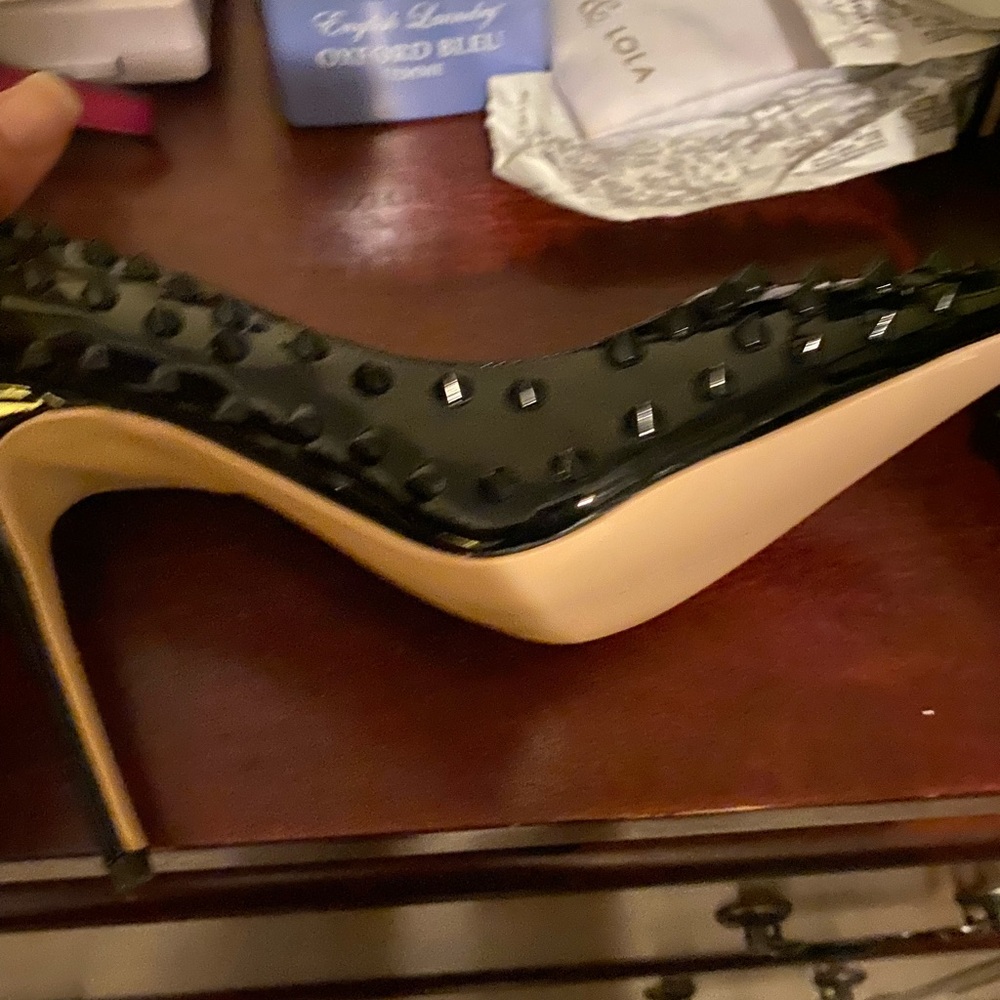 Black Rivet Stiletto heels never worn
